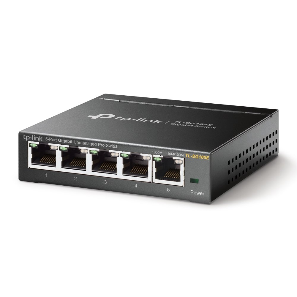 TP-Link TL-SG105E | Easy Smart Switch 5 Port Gigabit, VLAN, QoS, IGMP Snooping