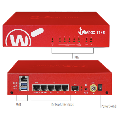 Tường Lửa WatchGuard Firebox T145 | Hiệu Năng Vượt Trội & Cổng SFP+