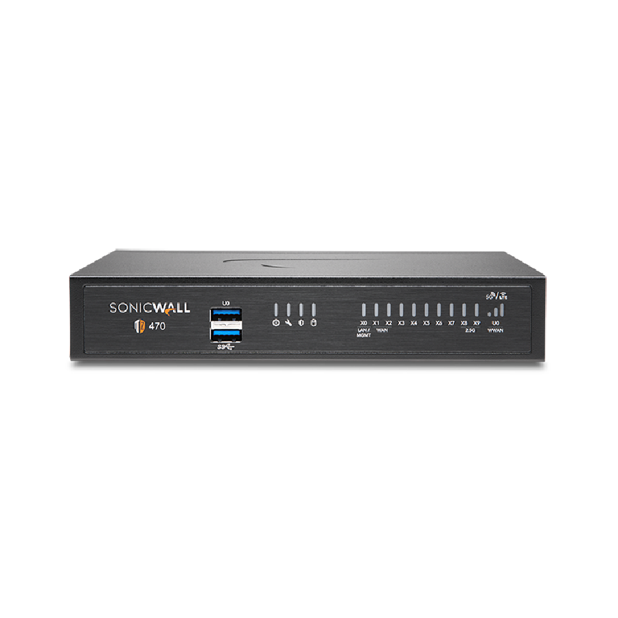 SonicWALL TZ470 – Tường Lửa Gen 7 Đa Cổng 2.5G Hiệu Năng Cao Cho Doanh Nghiệp SMB