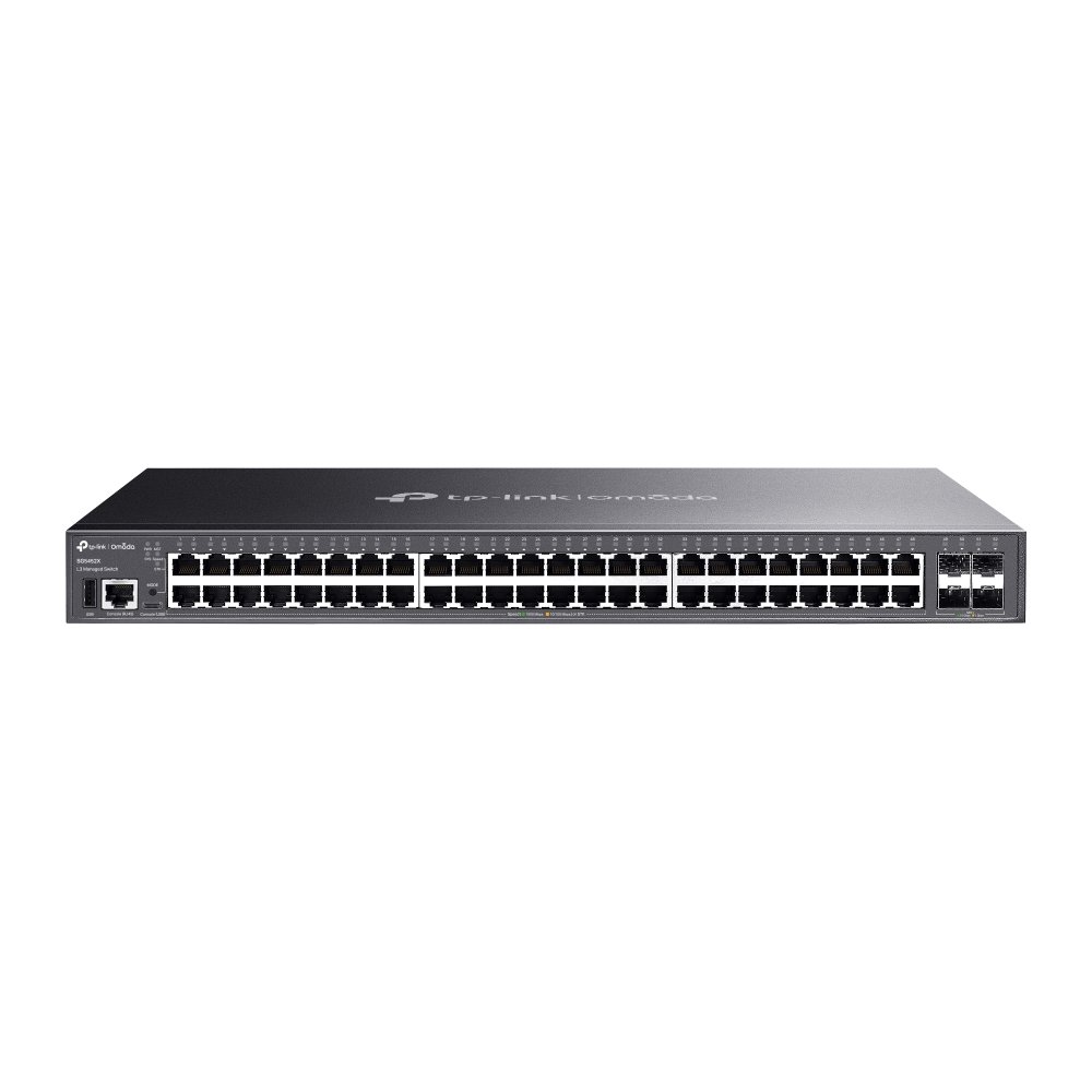 TP-Link SG5452X | Switch L3 52 Port Gigabit Stackable Uplink 10G Quản Lý Omada, VLAN, OSPF, ERPS, Hiệu Năng 176Gbps