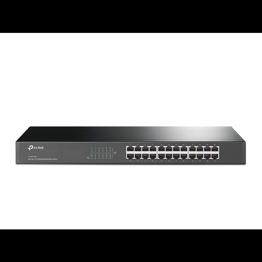 TP-Link TL-SF1024 | Switch 24 port 10/100 Mbps, Unmanaged, vỏ kim loại rackmount, hiệu năng bền bỉ cho doanh nghiệp