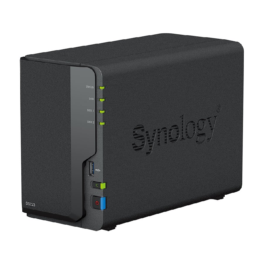 Synology DiskStation DS223 - NAS 2-bay nhỏ gọn, êm ái, quản lý dữ liệu cho gia đình & SMB