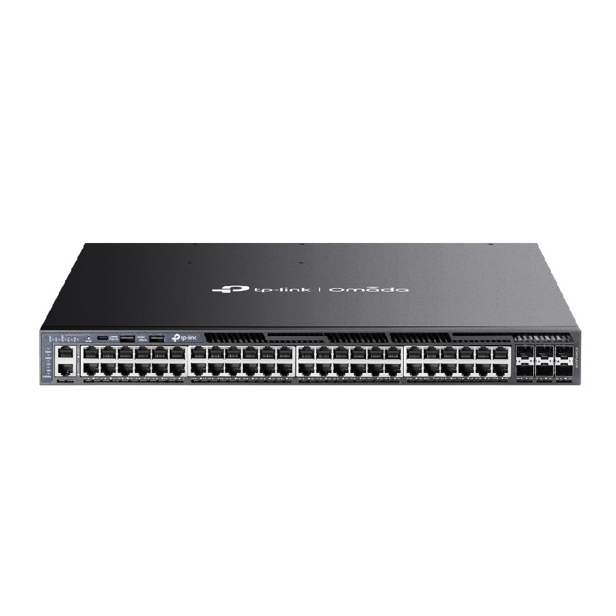 TP-Link SG6654XHP | Switch L3 PoE+ 54 Port Gigabit Uplink 10G Quản Lý Cao Cấp Omada, 1440W, Dual PSU, VLAN, RIP/OSPF
