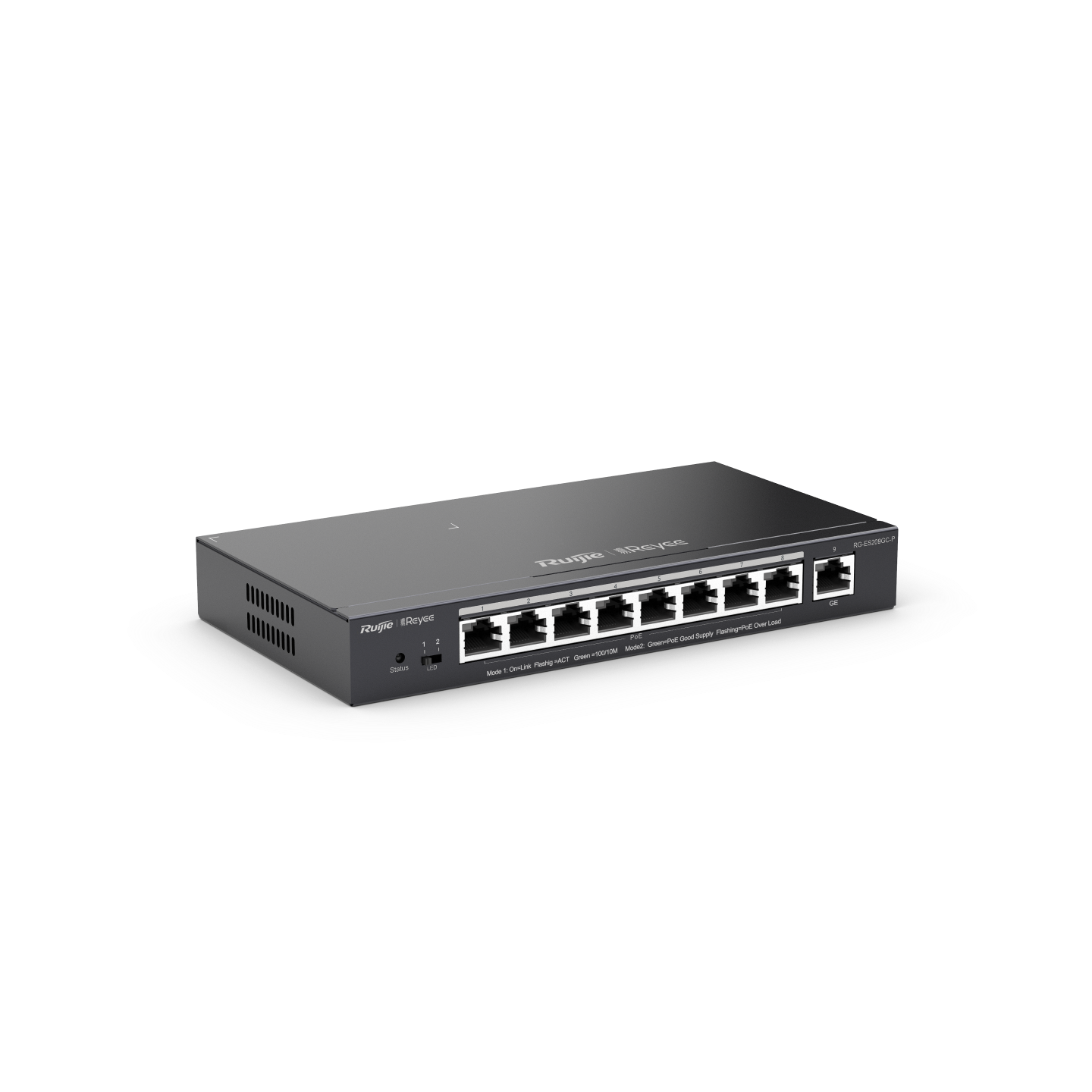 Ruijie Reyee RG-ES209GC-P – 9-Port Gigabit Smart Cloud Managed PoE Switch cho SMB và hệ thống camera IP