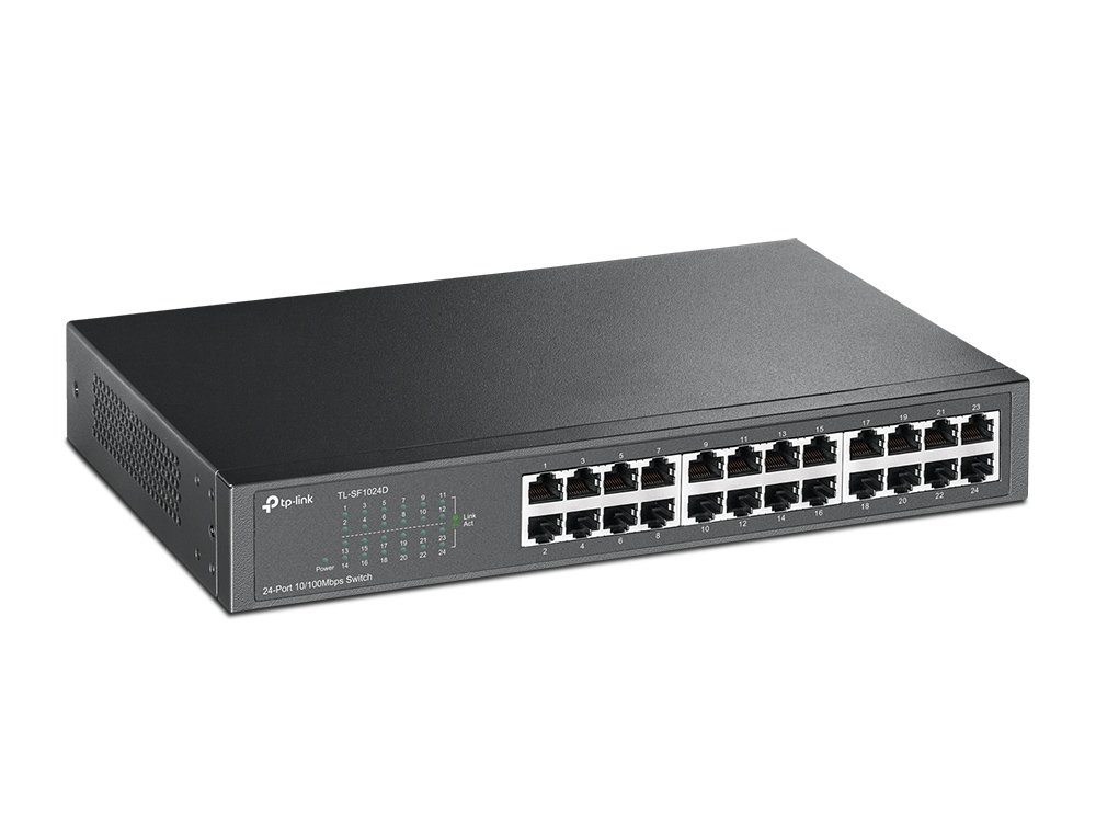TP-Link TL-SF1024D | Switch 24 port 10/100 Mbps, Unmanaged, thiết kế để bàn, hoạt động ổn định cho văn phòng vừa