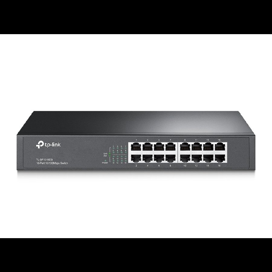 TP-Link TL-SF1016DS | Switch Unmanaged 16 port 10/100 Mbps, hiệu năng ổn định cho văn phòng