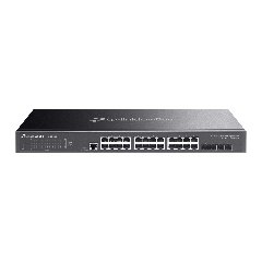 TP-Link SG3428X | Switch 28 Port Gigabit Uplink 10G Quản Lý Cao Cấp Omada, VLAN, QoS, Static Routing, Thiết Kế Kim Loại Không Quạt
