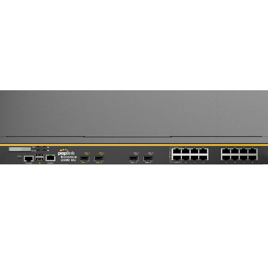 Peplink Balance 2500-EC – Router SD-WAN Edge Computing 10G, throughput 30Gbps, hỗ trợ 1TB SSD lưu trữ nội bộ
