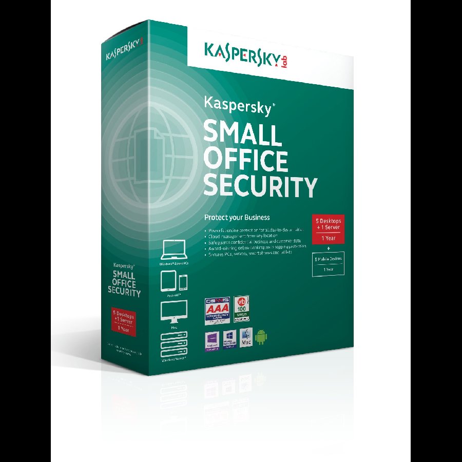 Kaspersky Small Office Security - Bảo mật doanh nghiệp nhỏ (≤50 users), quản lý qua Web Console | NAMHI