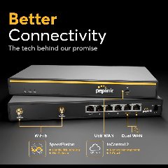 Peplink B One – Router Wi-Fi 6 Dual WAN, SpeedFusion mạnh mẽ, tối ưu cho FWA và Starlink