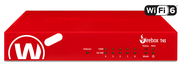 Tường Lửa WatchGuard Firebox T45-CW | Wi-Fi 6 & 4G/LTE Tích Hợp