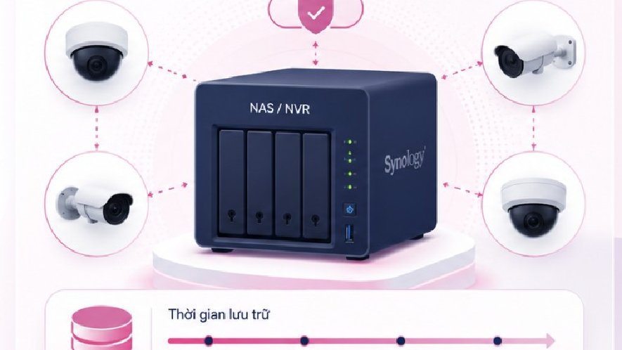 Camera lưu bao lâu? Cách tính dung lượng lưu trữ camera chính xác cho doanh nghiệp