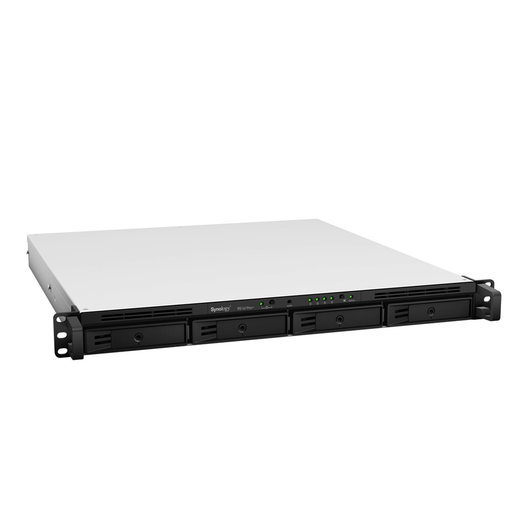 Synology RackStation RS1619xs+ | NAS 1U 4-Bay, CPU Intel Xeon D, Khe cắm M.2 NVMe
