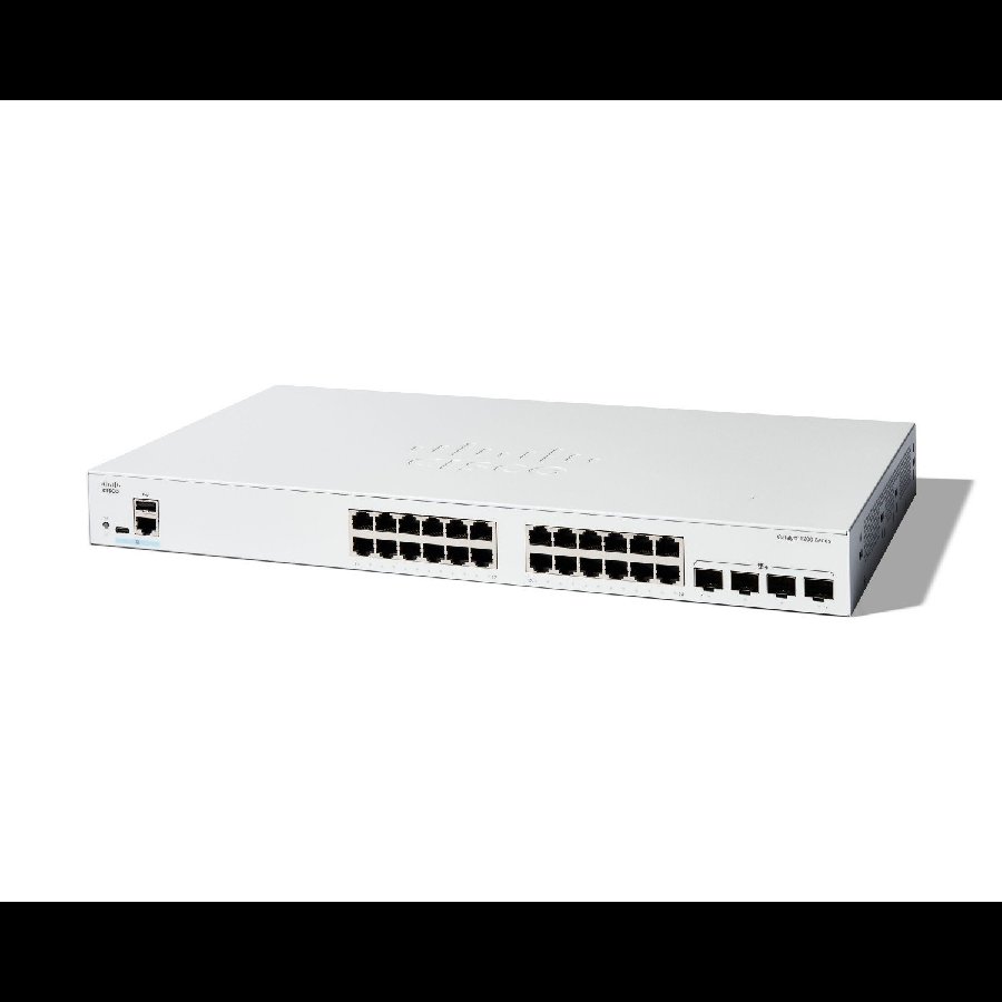 Cisco Catalyst C1200-24T-4X - Switch Gigabit 24 port + 4 uplink 10G SFP+, hiệu năng cao, sẵn sàng cho mạng tốc độ cao