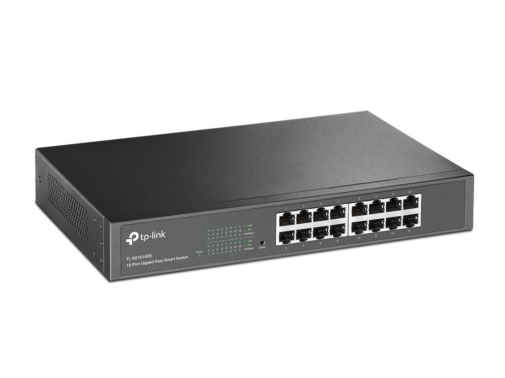 TP-Link TL-SG1016DE | Switch Gigabit Easy Smart 16 port, VLAN, QoS, IGMP Snooping, hiệu năng cao cho doanh nghiệp