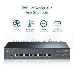 TP-Link TL-SX1008 | Switch 10G Multi-Gigabit 8 port, Unmanaged, vỏ kim loại cao cấp, tốc độ cực cao cho doanh nghiệp và NAS