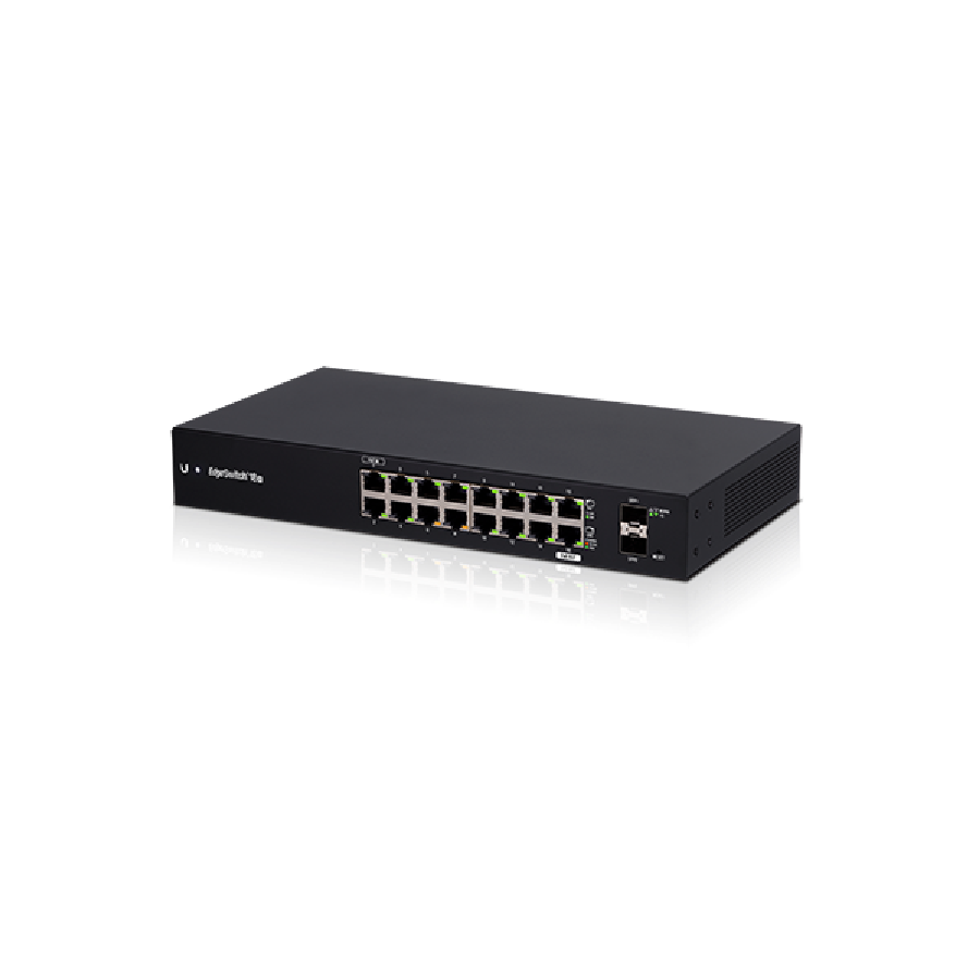 Ubiquiti EdgeSwitch 18X ES-18X – 16x Gigabit RJ45 + 2x SFP, PoE Passive 24V