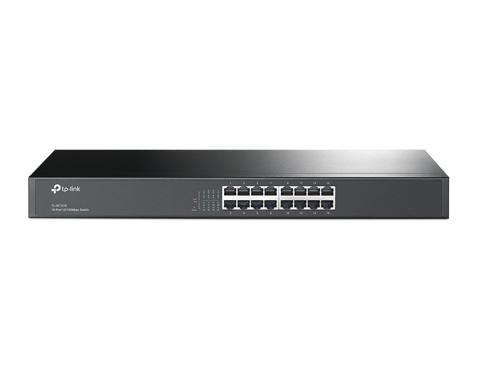 TP-Link TL-SF1016 | Switch 16 port 10/100 Mbps, Unmanaged, vỏ kim loại, hiệu năng ổn định cho doanh nghiệp nhỏ