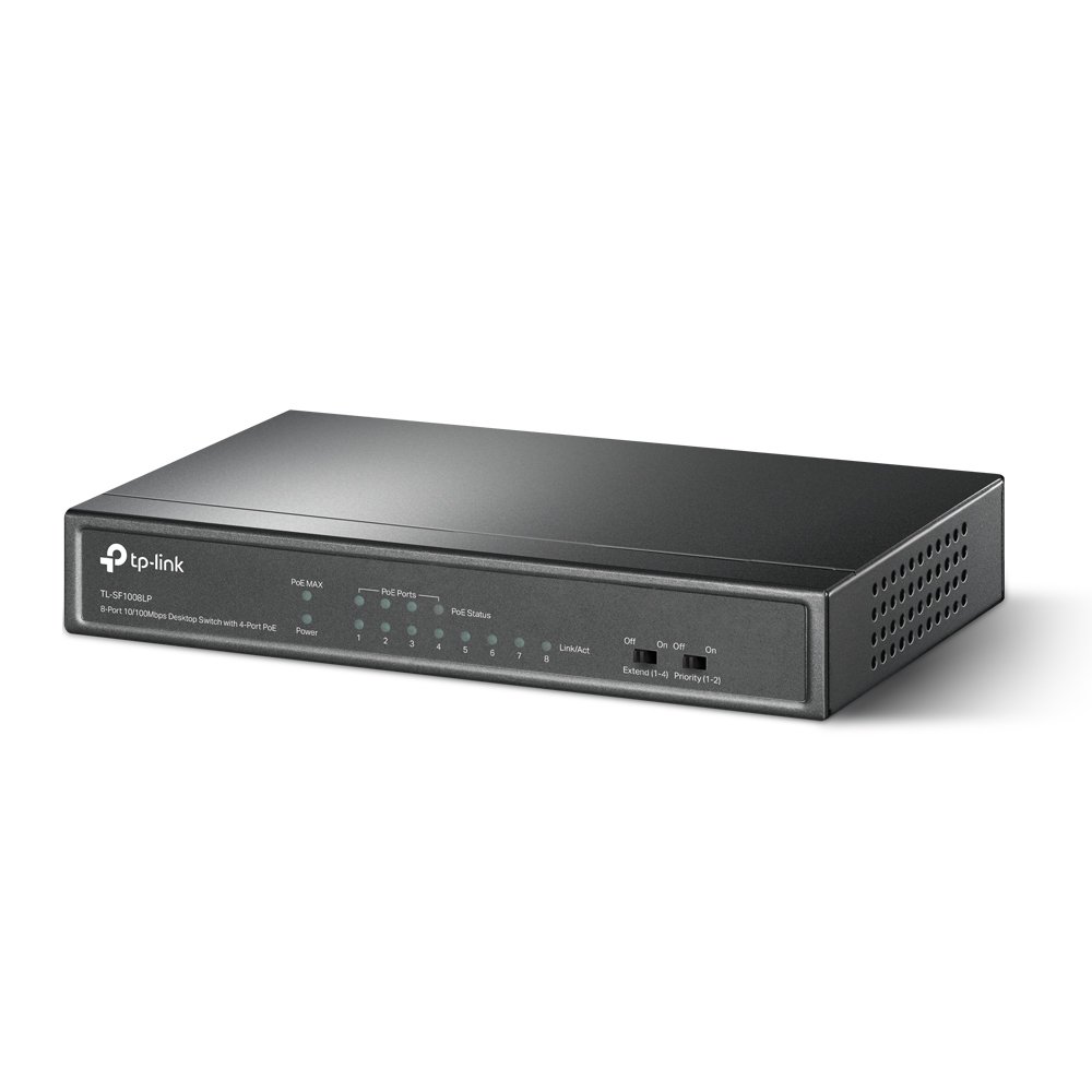 TP-Link TL-SF1008LP | Switch 8 Port 10/100Mbps PoE 41W Dễ Dàng Triển Khai Cho Camera & Văn Phòng Nhỏ