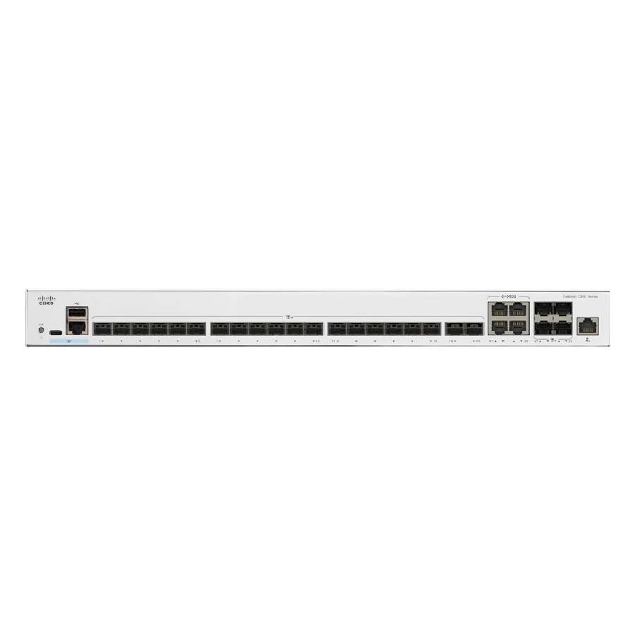 Cisco Catalyst C1300-24XT – Switch 10G Copper 20 port + 4 uplink SFP+, hiệu năng cao cho mạng core SMB