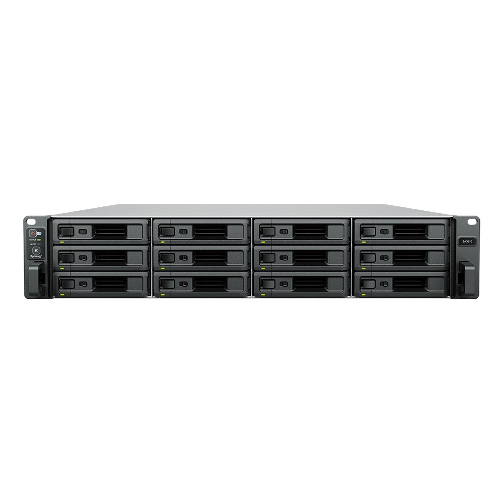 Synology SA3410 | NAS 2U 12-Bay, CPU Xeon 8-Core, Khả Năng Mở Rộng 180 Ổ Đĩa