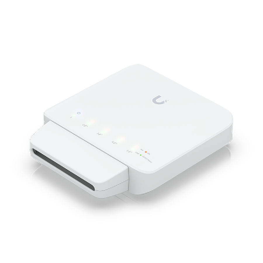 UniFi Switch Flex (USW-Flex) - Switch PoE+ 5 cổng ngoài trời, tổng công suất 46W
