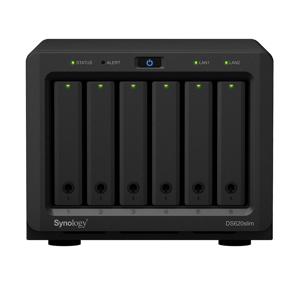 Synology DiskStation DS620slim - NAS 6-bay mini, thiết kế hiện đại, hiệu năng mạnh mẽ