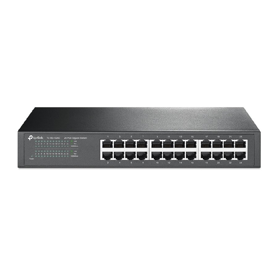 TP-Link TL-SG1024D | Switch Gigabit 24 port, Unmanaged, vỏ nhựa, hiệu năng ổn định cho doanh nghiệp