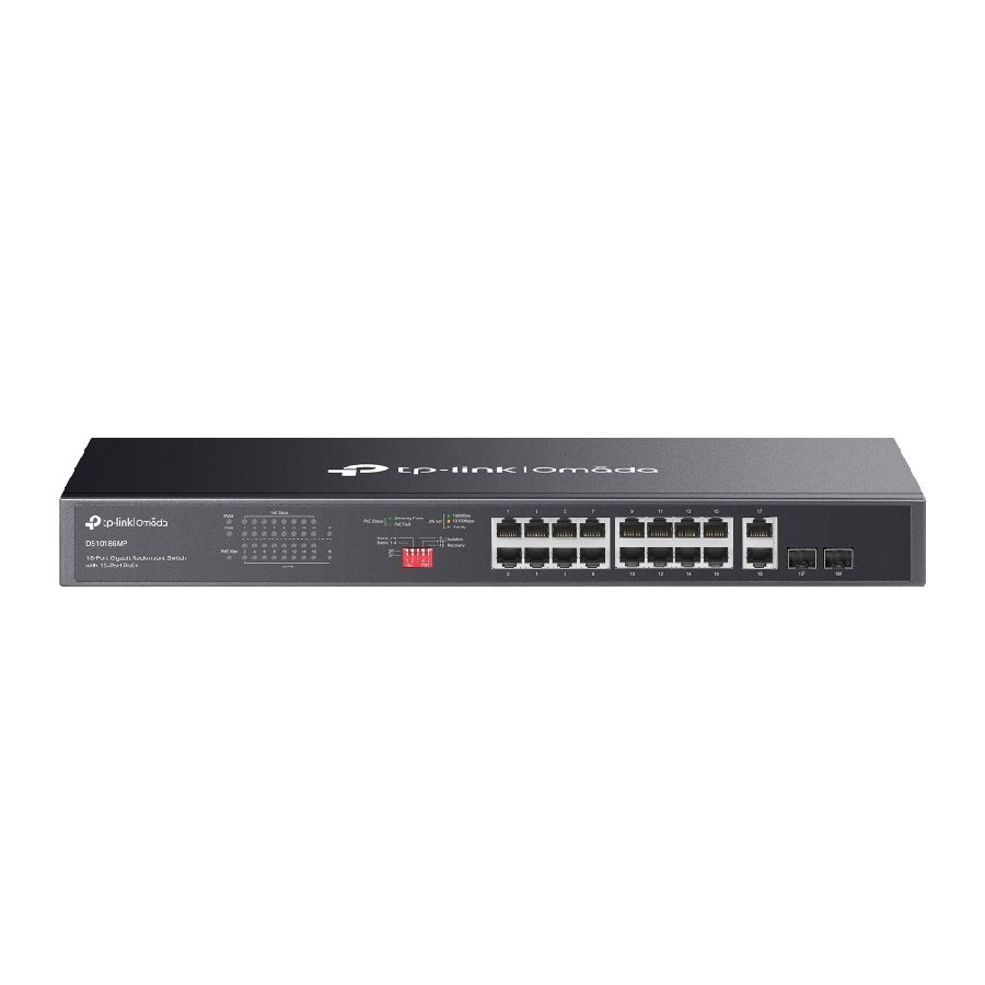 TP-Link DS1018GMP | Switch 18 Port Gigabit PoE+ 250W Rackmount, Truyền Xa 250m,