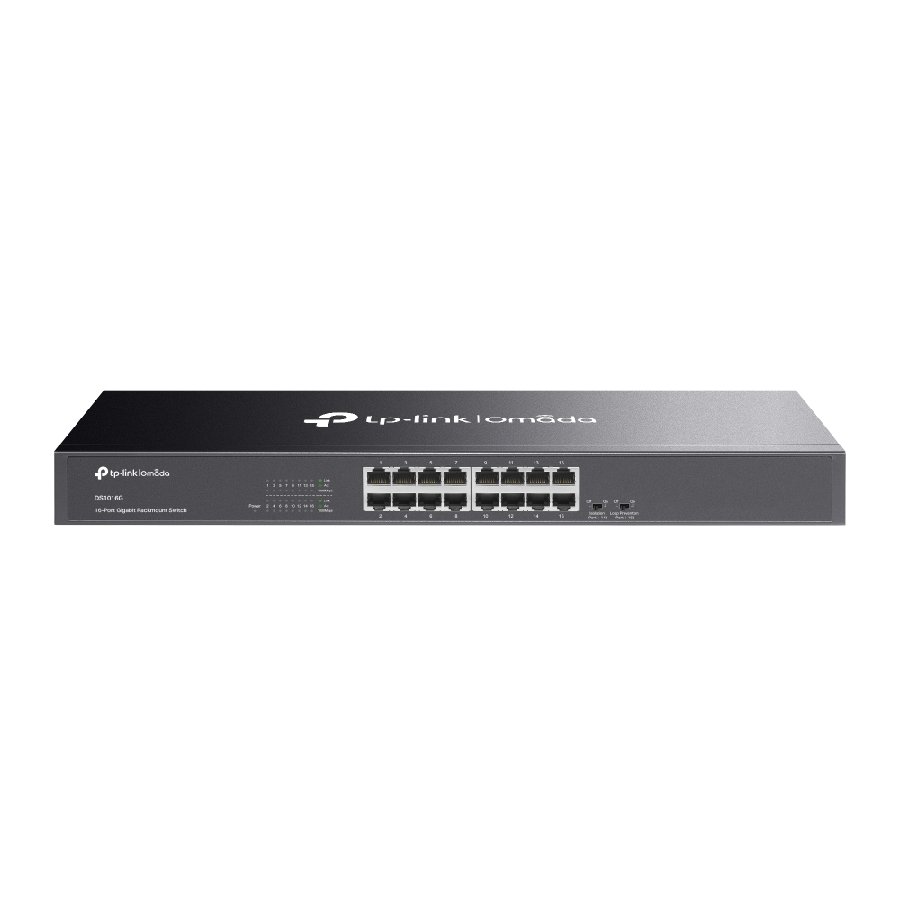 TP-Link DS1016G | Switch 16 Port Gigabit Rackmount Kim Loại, Hiệu Năng Ổn Định, Tiết Kiệm Điện, Cắm Là Chạy