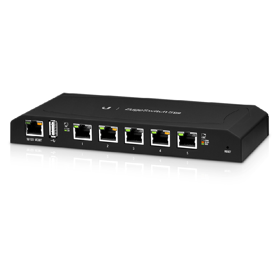 Ubiquiti EdgeSwitch 5XP ES-5XP - 5x Gigabit RJ45, Passive PoE 24V