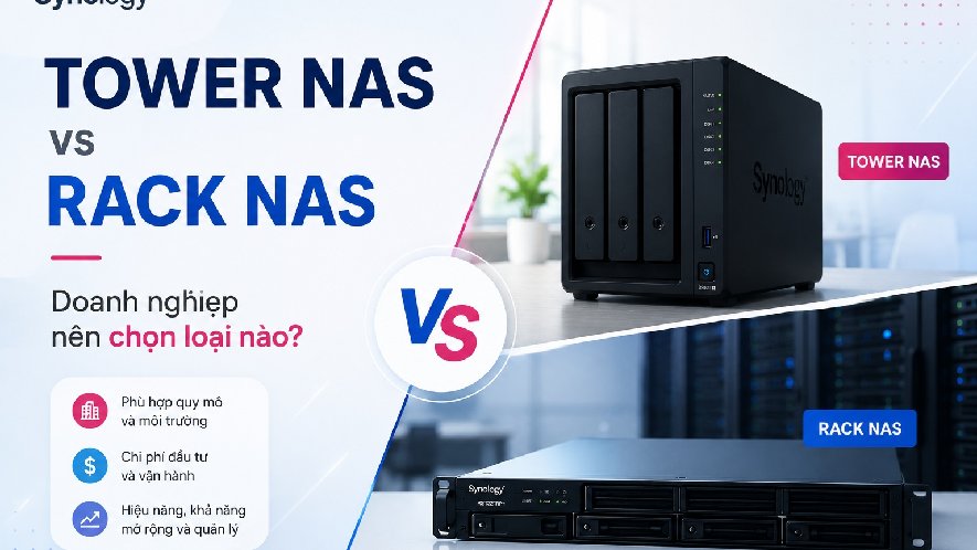 Tower NAS vs Rack NAS: Doanh nghiệp nên chọn loại nào?