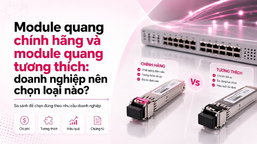 Module quang chính hãng và module quang tương thích: doanh nghiệp nên chọn loại nào?