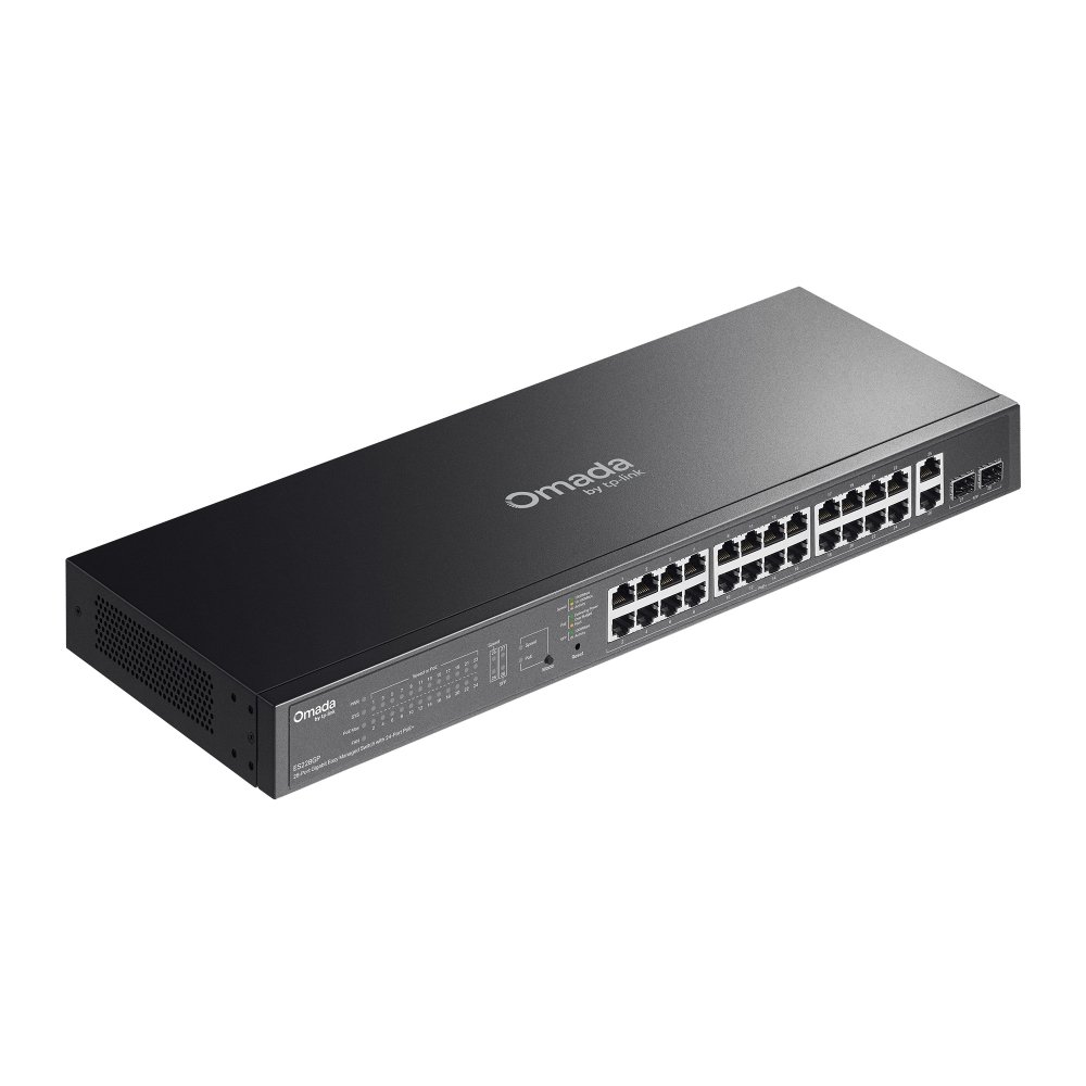 TP-Link ES228GP | Switch 28 Port Gigabit PoE+ Quản Lý Dễ Dàng Omada, VLAN, QoS, Tổng Công Suất 250W, Lắp Rack Kim Loại Bền Bỉ