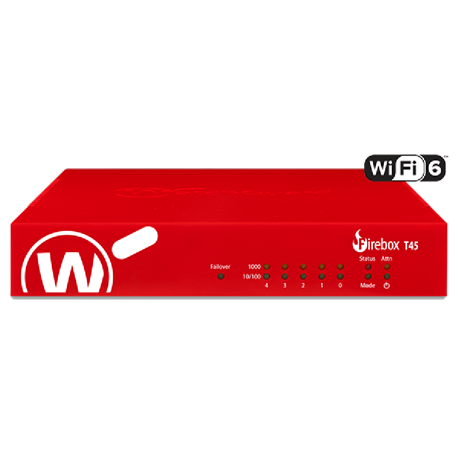 Tường Lửa WatchGuard Firebox T45-CW | Wi-Fi 6 & 4G/LTE Tích Hợp