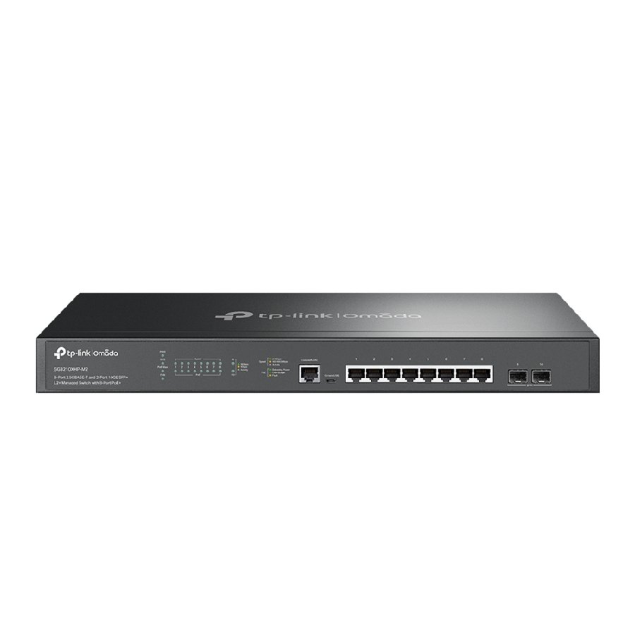 TP-Link SG3210XHP-M2 | Switch 10 Port 2.5G PoE+ Uplink 10G Quản Lý Cao Cấp Omada, Tổng Công Suất 240W, VLAN, QoS, Bảo Mật Toàn Diện
