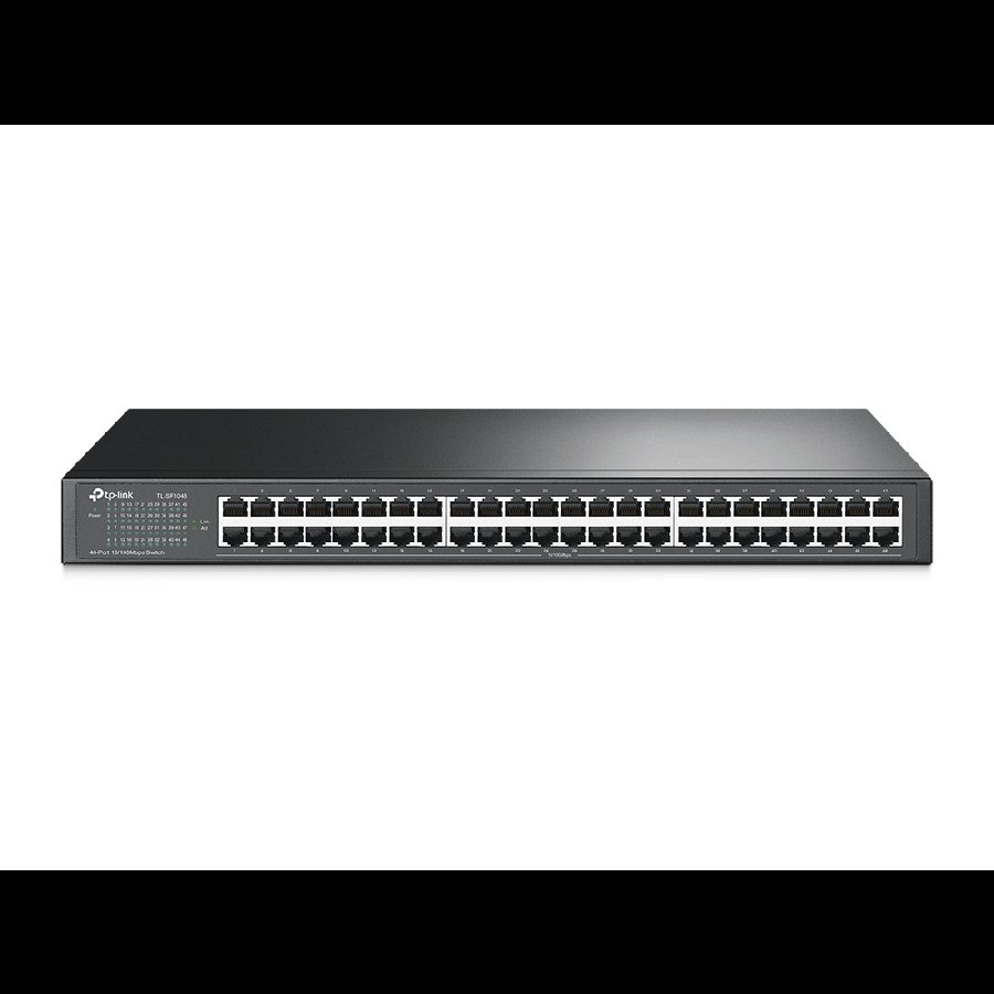TP-Link TL-SF1048 | Switch 48 port 10/100 Mbps, Unmanaged, vỏ kim loại rackmount, hiệu suất cao cho doanh nghiệp SMB
