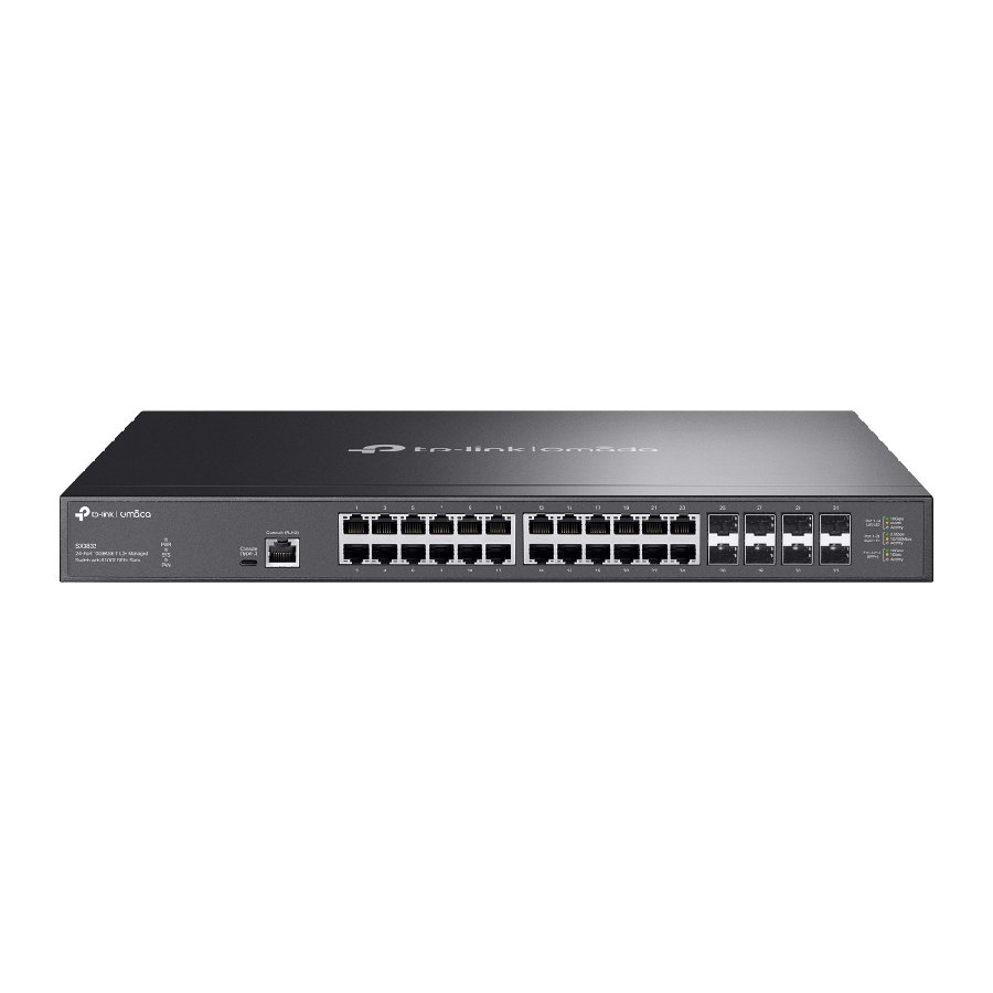 TP-Link SX3832 | Switch 32 Port 10G Quản Lý Cao Cấp Omada, VLAN, QoS, Static Routing, Backbone Hiệu Năng 640Gbps