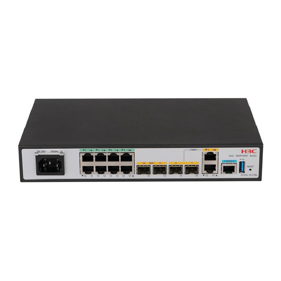 H3C MSR1008 | Router hiệu năng cao 10GE cho doanh nghiệp | NAMHI
