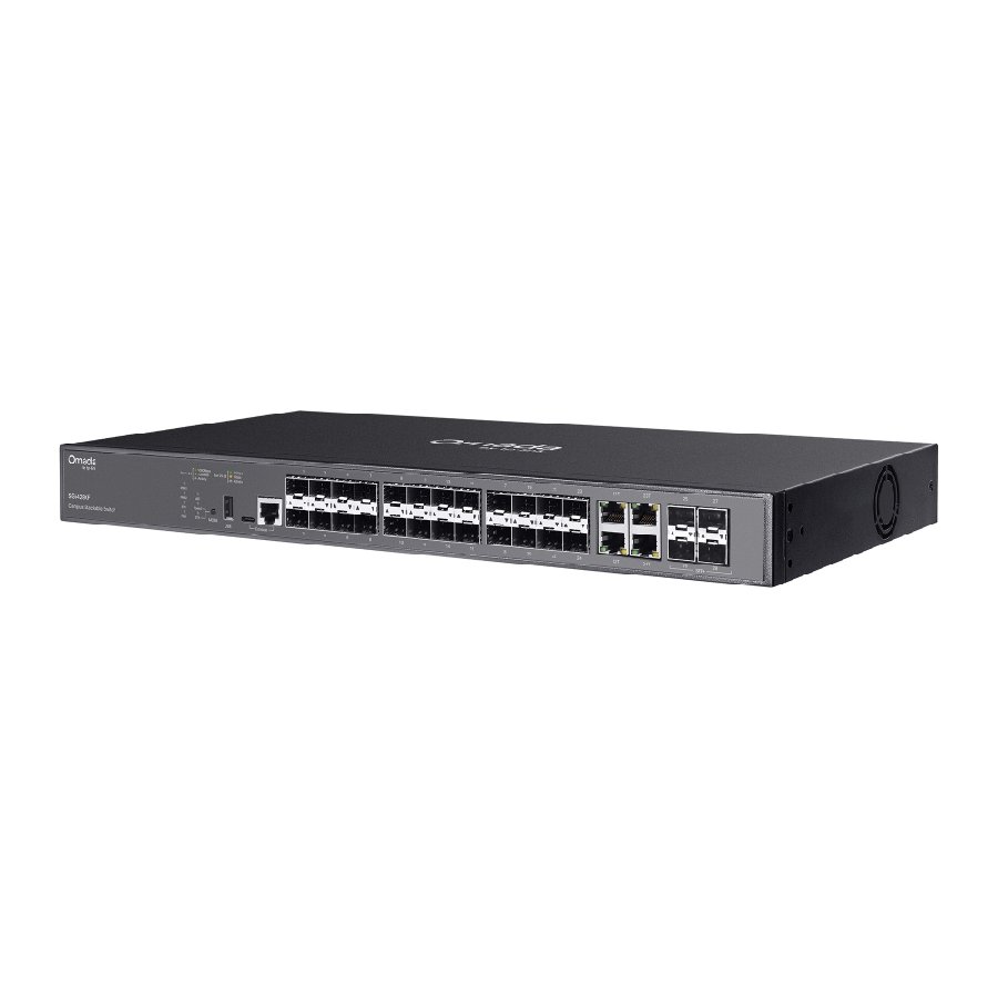 TP-Link SG5428XF | Switch Quang L3 Lite 28 Port SFP Uplink 10G Stackable Quản Lý Omada, Dual PSU, VLAN, OSPF, ERPS