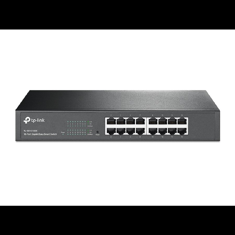 TP-Link TL-SG1016DE | Switch Gigabit Easy Smart 16 port, VLAN, QoS, IGMP Snooping, hiệu năng cao cho doanh nghiệp