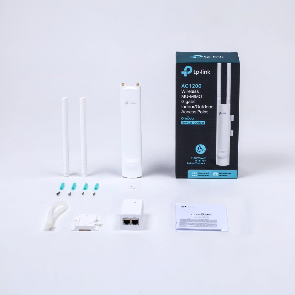 TP-Link EAP225-Outdoor | WiFi AC1200 Outdoor Access Point Chuẩn IP65, MU-MIMO, Hỗ Trợ PoE & Omada Cloud