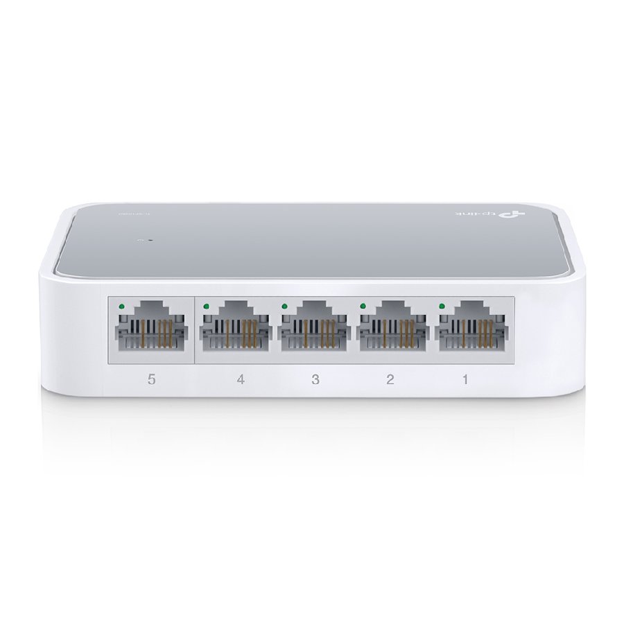 TP-Link TL-SF1005D | Switch 5 port 10/100Mbps, Unmanaged, vỏ nhựa, nhỏ gọn, cắm là chạy cho văn phòng và hộ gia đình