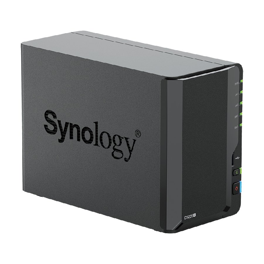 Synology DiskStation DS225+ - NAS 2-bay nhỏ gọn, CPU Intel, RAM nâng cấp linh hoạt