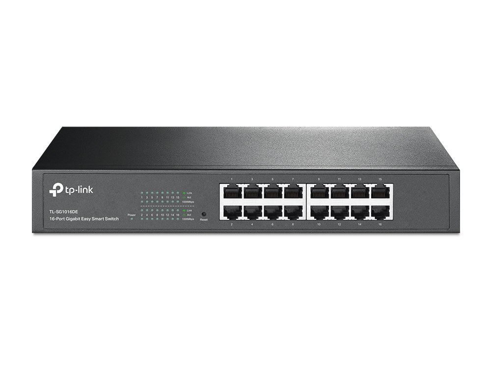 TP-Link TL-SG1016DE | Switch Gigabit Easy Smart 16 port, VLAN, QoS, IGMP Snooping, hiệu năng cao cho doanh nghiệp