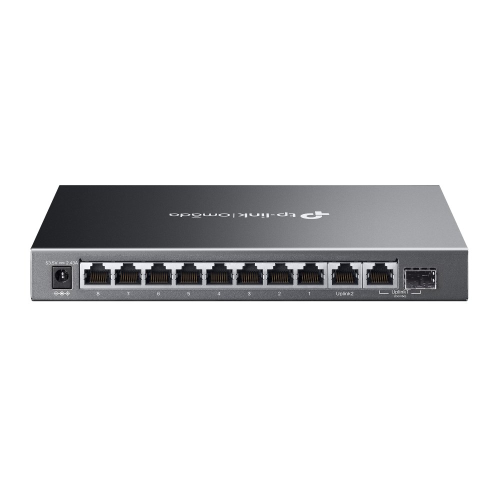 TP-Link ES210GMP | Switch 10 Port Gigabit PoE+ 123W Quản Lý Dễ Dàng Omada, Truyền Xa 250m, Vỏ Kim Loại Bền Bỉ