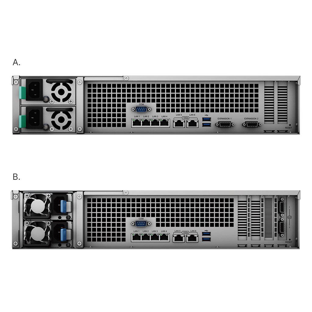 Synology RackStation RS3621xs+ | NAS 2U 12-Bay, CPU Xeon 8-Core, Tích Hợp 10GbE