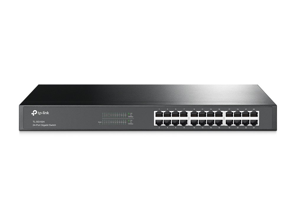 TP-Link TL-SG1024 | Switch Gigabit 24 port, Unmanaged, vỏ kim loại rackmount, hiệu năng cao cho doanh nghiệp