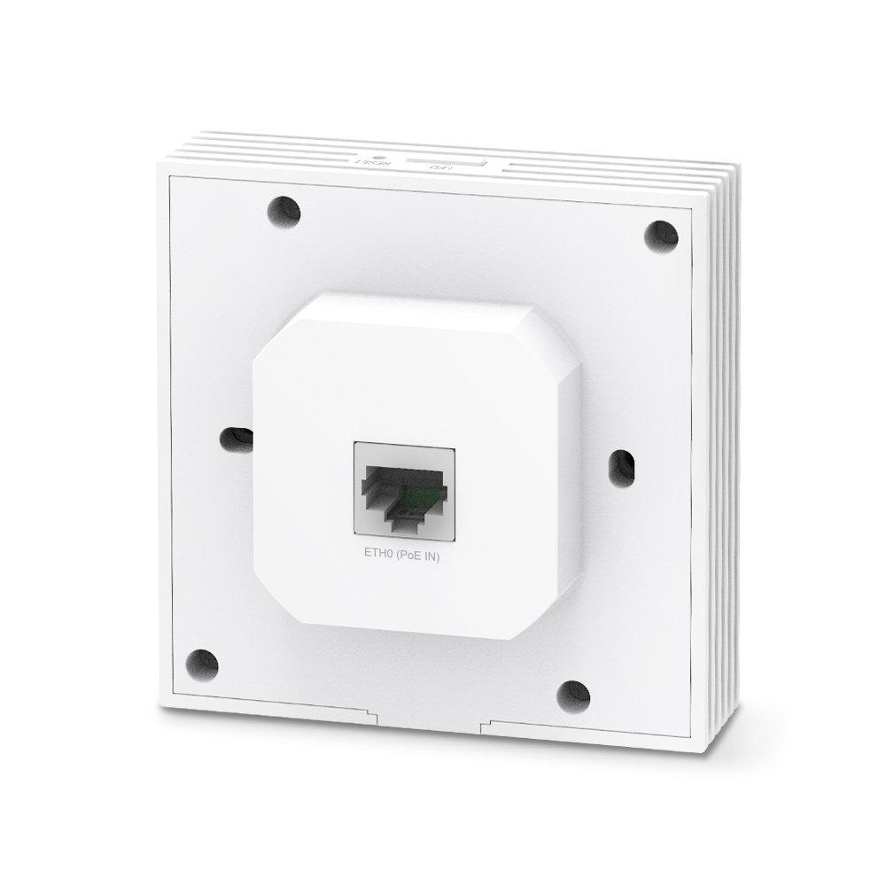 TP-Link EAP650-Wall | WiFi 6 AX3000 Wall Access Point, Gigabit Port, PoE+, Quản Lý Cloud Qua Omada SDN