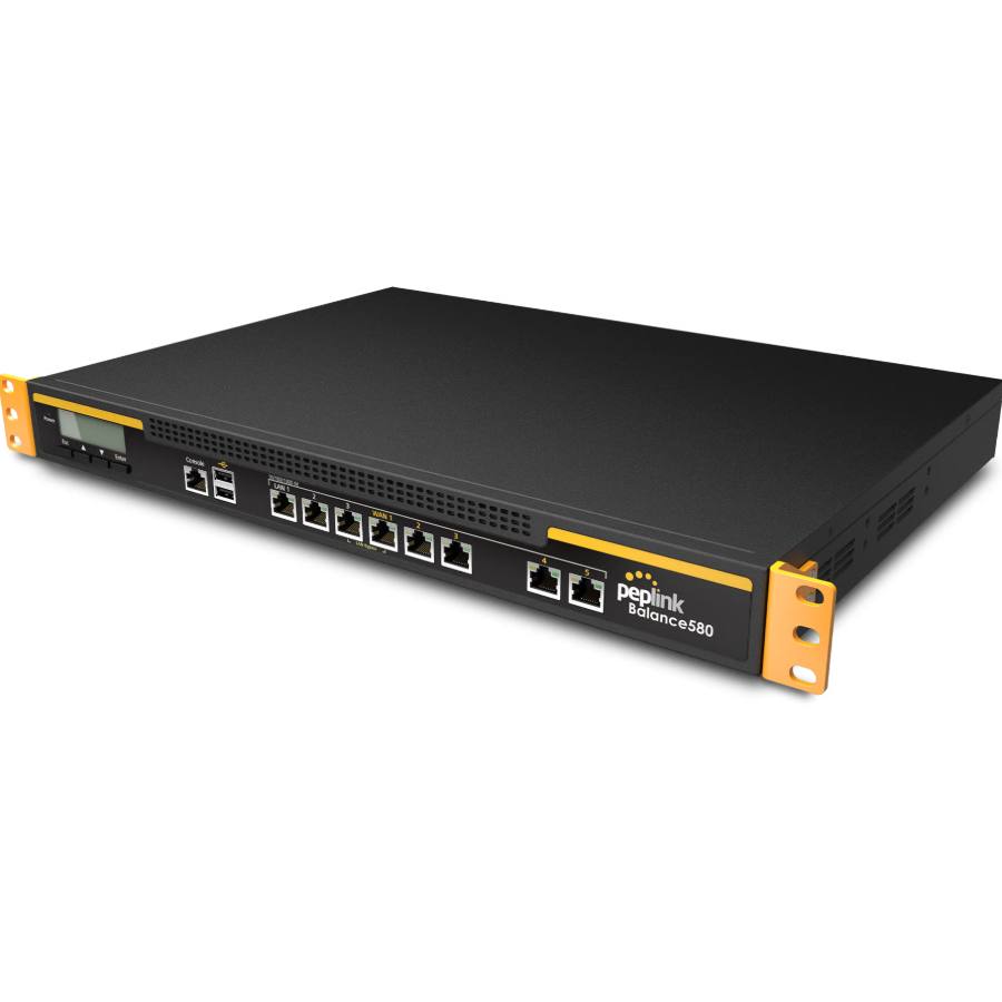 Peplink Balance 580 (BPL-580) – Router SD-WAN 5 WAN Gigabit, hiệu năng 1.5Gbps cho doanh nghiệp lớn